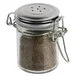 TableCraft H15S&P 1.5 oz. Resealable Salt and Pepper Shaker Glass Jar with Stainless Steel Clip-Top Lid TableCraft H15S&P 1.5 oz. Resealable Salt and Pepper Shaker Glass Jar with Stainless Steel Clip-Top Lid