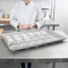 Chicago Metallic 42495 Glazed Aluminized Steel 24 Mold 1.95 oz. Individual ePAN Hamburger Bun / Muffin Top / Cookie Pan - 17 3/4 Chicago Metallic 42495 Glazed Aluminized Steel 24 Mold 1.95 oz. Individual ePAN Hamburger Bun / Muffin Top / Cookie Pan - 17 3/4
