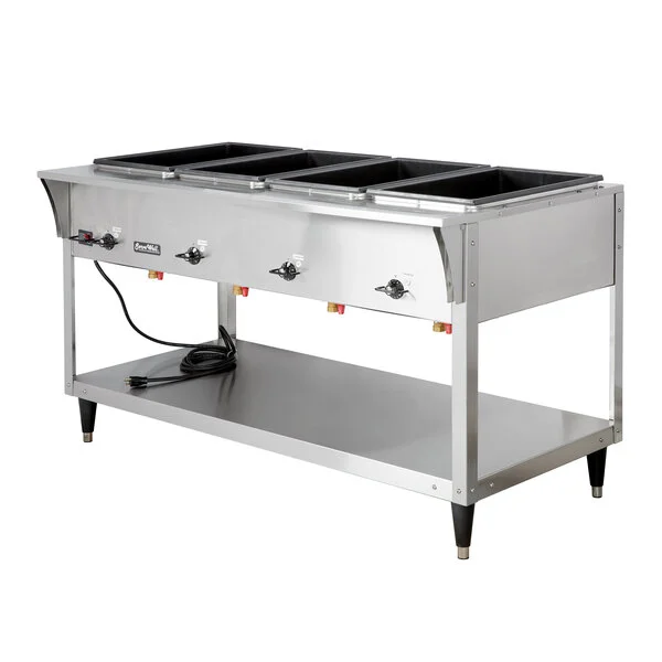 Vollrath 38218 ServeWell® SL Electric Four Pan Hot Food Table 208/240V - Sealed Well