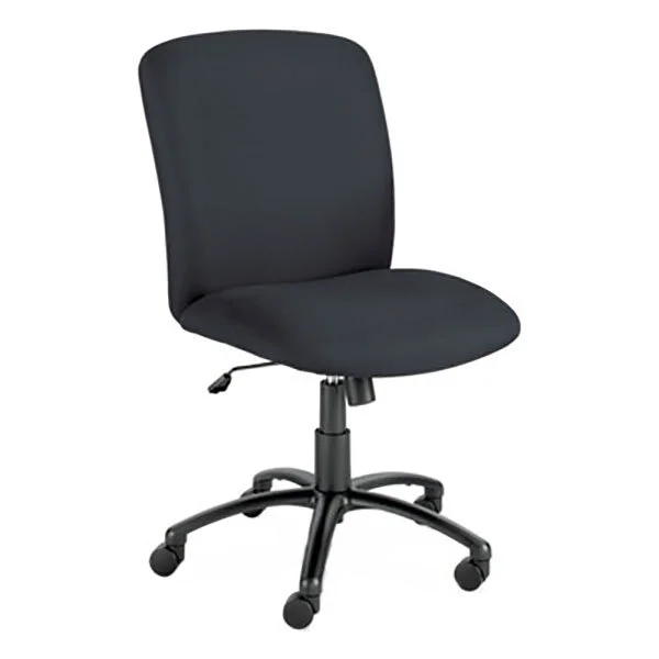 Safco 3490BL Uber Black Big & Tall High Back Swivel Chair with Padded Seat Safco 3490BL Uber Black Big & Tall High Back Swivel Chair with Padded Seat