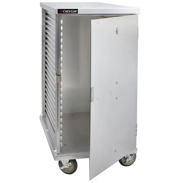 Cres Cor 100-1822D Aluminum 22 Pan End Load Enclosed Non-Insulated Bun / Sheet Pan Rack - Assembled