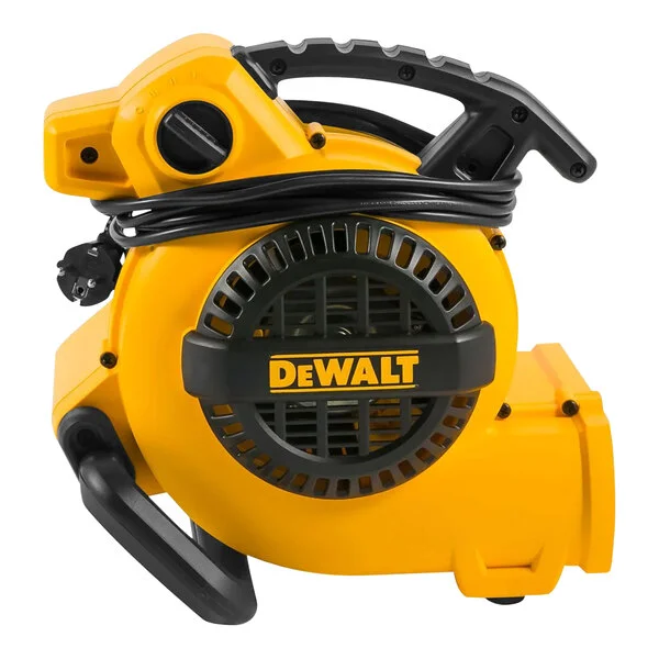 DeWalt DXAM-2260 Yellow / Black 3-Speed Compact Air Mover / Dryer with 2 Power Outlets - 600 CFM, 120V DeWalt DXAM-2260 Yellow / Black 3-Speed Compact Air Mover / Dryer with 2 Power Outlets - 600 CFM, 120V