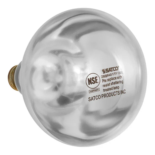 Satco S4885 250 Watt Clear Heat Shatterproof Finish Rough Service Incandescent Light Bulb, 120V (R40) Satco S4885 250 Watt Clear Heat Shatterproof Finish Rough Service Incandescent Light Bulb, 120V (R40)