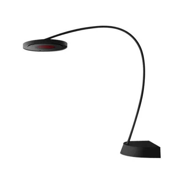 Bromic Heating BH0820001-1 Matte Black Eclipse Smart-Heat Portable Electric Outdoor Patio Heater with Built-In Dimmer - 240V, 2900W