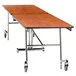 National Public Seating MT8-PWTMCR 8' Rectangular Mobile Plywood Cafeteria Table with Chrome Frame and T-Molding Edge National Public Seating MT8-PWTMCR 8' Rectangular Mobile Plywood Cafeteria Table with Chrome Frame and T-Molding Edge