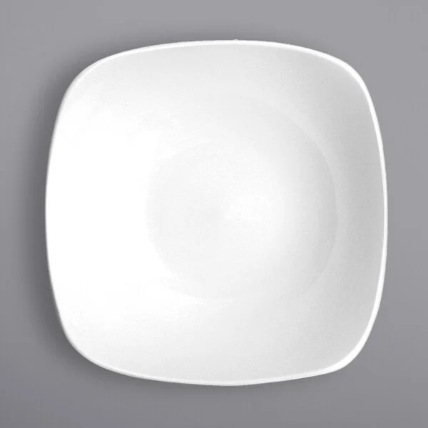 International Tableware Quad 16 oz. Square European White Flared Rim Porcelain Soup Plate - 24/Case International Tableware Quad 16 oz. Square European White Flared Rim Porcelain Soup Plate - 24/Case