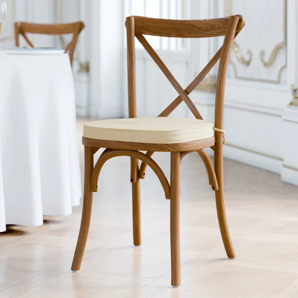 Lancaster Table & Seating Vineyard Barrel Brown Wood Cross Back Chair with 2 Lancaster Table & Seating Vineyard Barrel Brown Wood Cross Back Chair with 2
