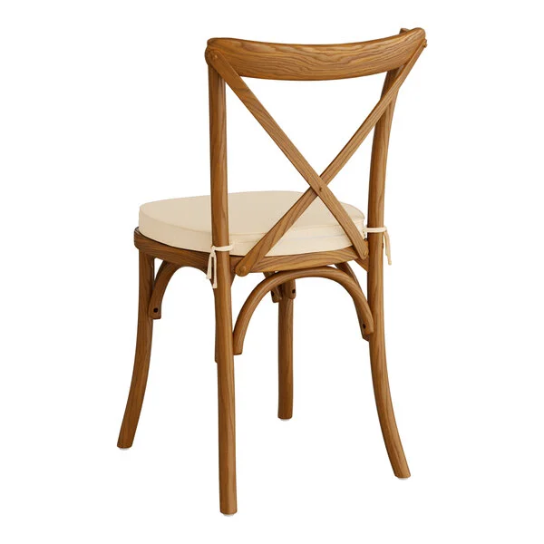 Lancaster Table & Seating Vineyard Barrel Brown Wood Cross Back Chair with 2 Lancaster Table & Seating Vineyard Barrel Brown Wood Cross Back Chair with 2