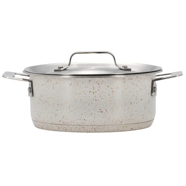 Bon Chef 60027DESERT Cucina 36 oz. Desert Stainless Steel Induction Pot with Lid Bon Chef 60027DESERT Cucina 36 oz. Desert Stainless Steel Induction Pot with Lid