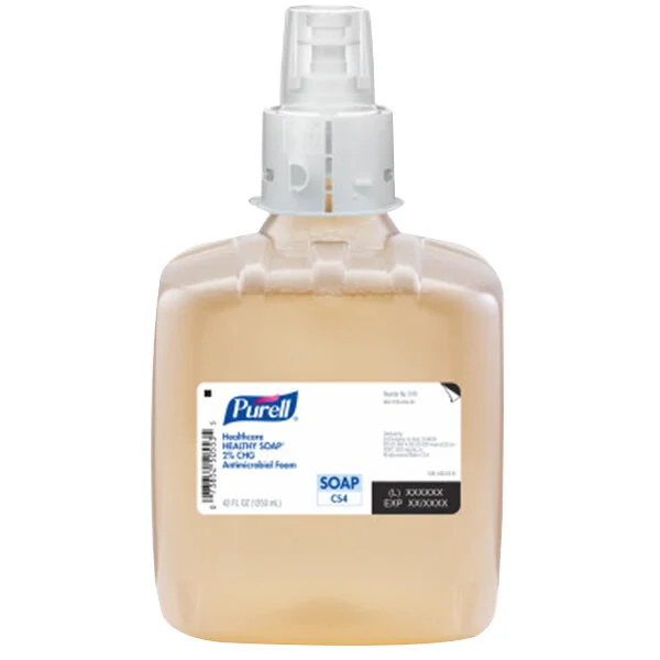 PURELL® 5181-03 Healthy Soap® Healthcare CS4 1250 mL Antimicrobial CHG Foam Handwash - 3/Case PURELL® 5181-03 Healthy Soap® Healthcare CS4 1250 mL Antimicrobial CHG Foam Handwash - 3/Case