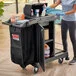 Suncast CCH225A Black High Security Janitor / Housekeeping Cart with Bag, Lockable Hood, and Non-Marring Wall Bumpers Suncast CCH225A Black High Security Janitor / Housekeeping Cart with Bag, Lockable Hood, and Non-Marring Wall Bumpers
