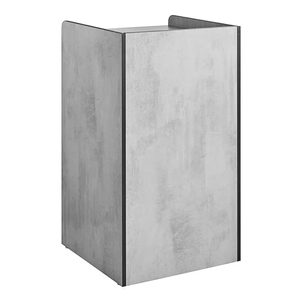 Lancaster Table & Seating Waste 35 Gallon Concrete Waste Receptacle Enclosure with Lancaster Table & Seating Waste 35 Gallon Concrete Waste Receptacle Enclosure with