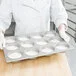 Chicago Metallic 44215 12 Cup 10.5 oz. Glazed Aluminized Steel Mini Cake / Jumbo Muffin Pan - 15 1/2 Chicago Metallic 44215 12 Cup 10.5 oz. Glazed Aluminized Steel Mini Cake / Jumbo Muffin Pan - 15 1/2