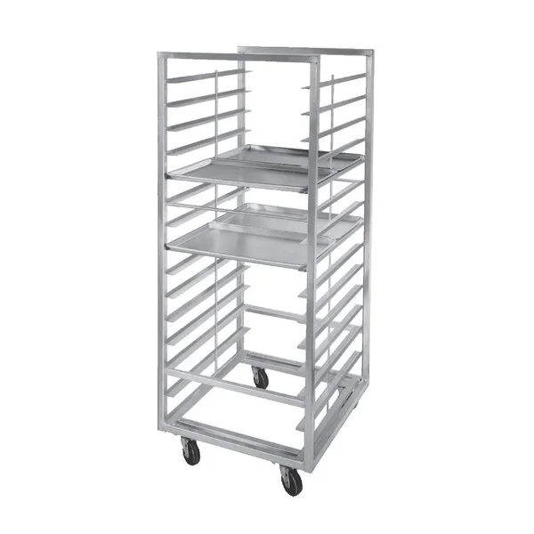 Channel 412A-DOR Double Section Side Load Aluminum Bun Pan Oven Rack - 30 Pan Channel 412A-DOR Double Section Side Load Aluminum Bun Pan Oven Rack - 30 Pan