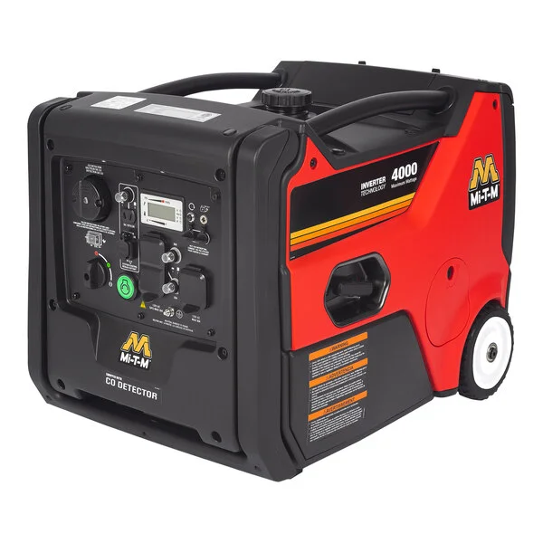Mi-T-M Gasoline-Powered Portable Inverter Generator with Electric / Recoil Pull Start GEN-4000-IMM1E - 3,500/4,000W Mi-T-M Gasoline-Powered Portable Inverter Generator with Electric / Recoil Pull Start GEN-4000-IMM1E - 3,500/4,000W