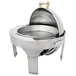 Vollrath 46265 6 Qt. New York, New York Retractable Dripless Round Chafer with Brass Trim Vollrath 46265 6 Qt. New York, New York Retractable Dripless Round Chafer with Brass Trim