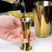 Barfly® M37002GD 25 mL & 50 mL (0.85 oz. & 1.7 oz.) Gold-Plated Japanese Style Jigger Barfly® M37002GD 25 mL & 50 mL (0.85 oz. & 1.7 oz.) Gold-Plated Japanese Style Jigger