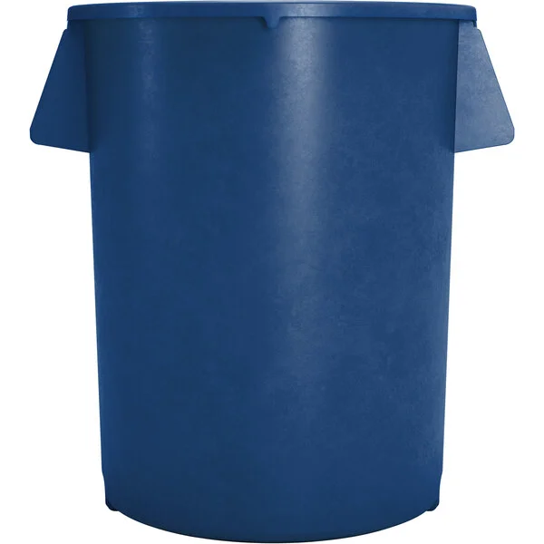 Carlisle 84102014 Bronco 20 Gallon Blue Round Trash Can