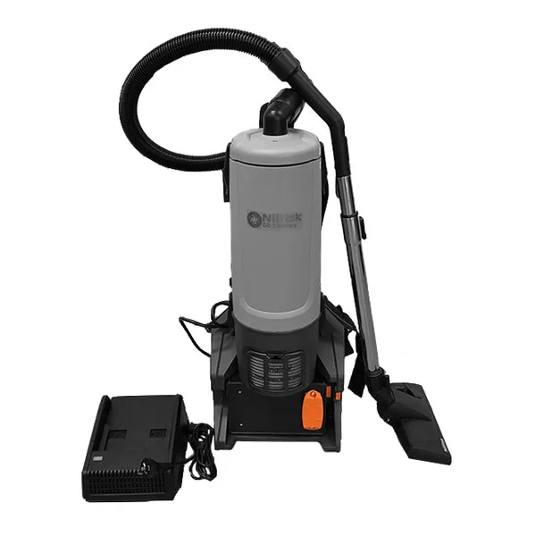 Nilfisk GD 5 41600874 1.3 Gallon Cordless Backpack Vacuum with HEPA Filtration, Battery, Charger, and Tool Kit Nilfisk GD 5 41600874 1.3 Gallon Cordless Backpack Vacuum with HEPA Filtration, Battery, Charger, and Tool Kit