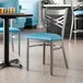 Lancaster Table & Seating Clear Coat Finish Cross Back Chair with 2 1/2 Lancaster Table & Seating Clear Coat Finish Cross Back Chair with 2 1/2