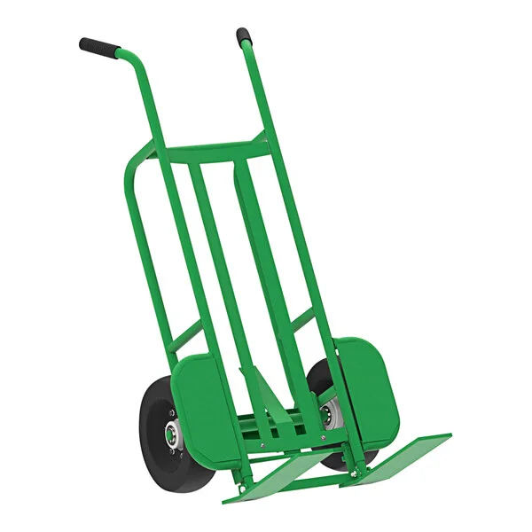 Valley Craft EZY-Tilt 1,000 lb. Steel Mini Pallet Truck with Brakes and Pneumatic Wheels F84879A7