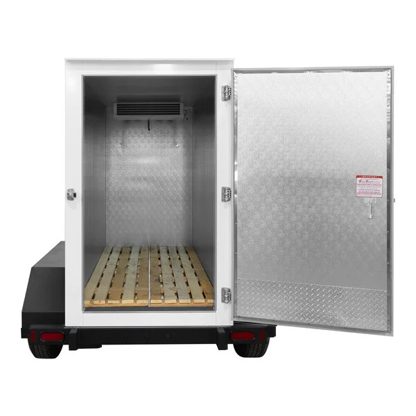 Leer 4X8ADT 4' x 8' Multi-Temp Auto Defrost Cooler / Freezer / Ice Transport with Integrated Trailer Leer 4X8ADT 4' x 8' Multi-Temp Auto Defrost Cooler / Freezer / Ice Transport with Integrated Trailer