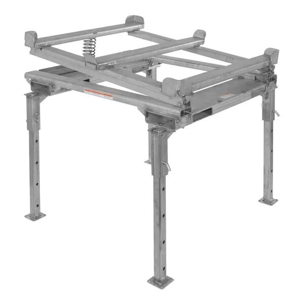 Vestil Stainless Steel Intermediate Bulk Container Tilt Stand with Adjustable Legs and 5-Degree Maximum Tilt Angle IBC-TLT-FPL-SS - 4,4000 lb. Capacity Vestil Stainless Steel Intermediate Bulk Container Tilt Stand with Adjustable Legs and 5-Degree Maximum Tilt Angle IBC-TLT-FPL-SS - 4,4000 lb. Capacity