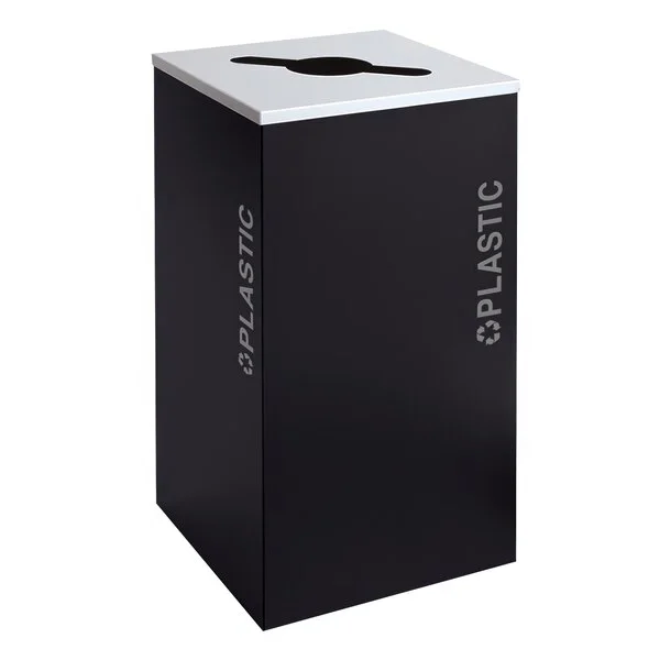 Ex-Cell Kaiser RC-KDSQ-PL BT-PBG Black Tie Kaleidoscope Pebble Black Gloss Square 24 Gallon Plastic Receptacle Ex-Cell Kaiser RC-KDSQ-PL BT-PBG Black Tie Kaleidoscope Pebble Black Gloss Square 24 Gallon Plastic Receptacle