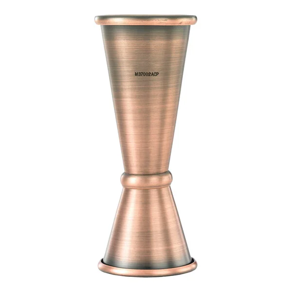 Barfly® M37002ACP 25 mL & 50 mL (0.85 oz. & 1.7 oz.) Antique Copper Japanese Style Jigger Barfly® M37002ACP 25 mL & 50 mL (0.85 oz. & 1.7 oz.) Antique Copper Japanese Style Jigger