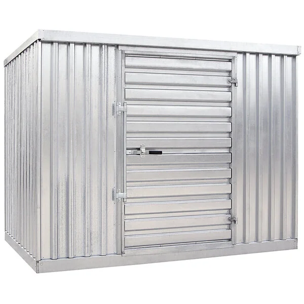 Vestil STOR-96-G-W-1RH Galvanized Steel Modular Storage Building with 5 3/4 Vestil STOR-96-G-W-1RH Galvanized Steel Modular Storage Building with 5 3/4