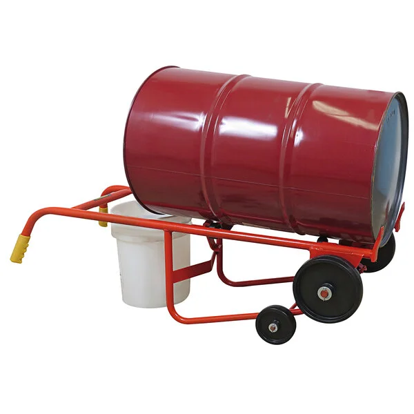 Wesco Industrial Products Standard Series 1,000 lb. 4 Wheel Steel Drum Truck with (2) 10 Wesco Industrial Products Standard Series 1,000 lb. 4 Wheel Steel Drum Truck with (2) 10