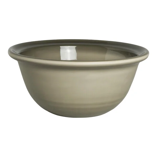 Creations Brooklyn from Steelite International 1.25 Qt. Gray Melamine Round Bowl - 6/Case