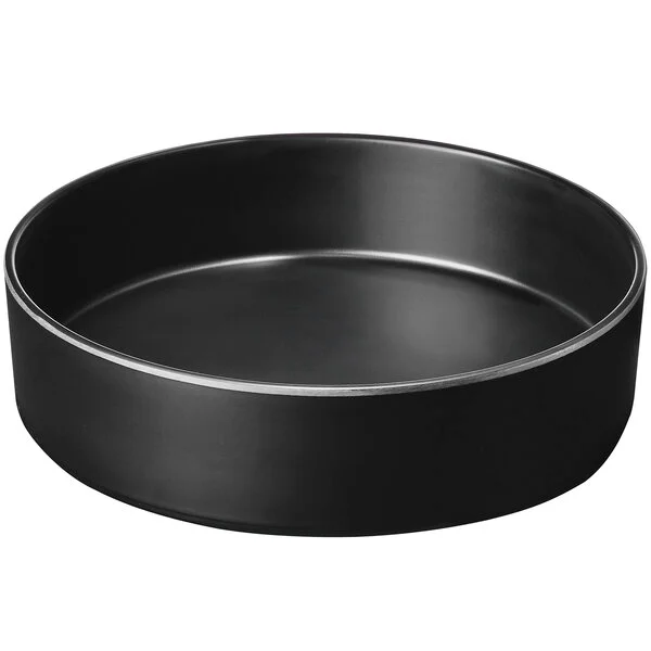Cal-Mil Hudson 72 oz. Black Raised Rim Melamine Bowl Cal-Mil Hudson 72 oz. Black Raised Rim Melamine Bowl