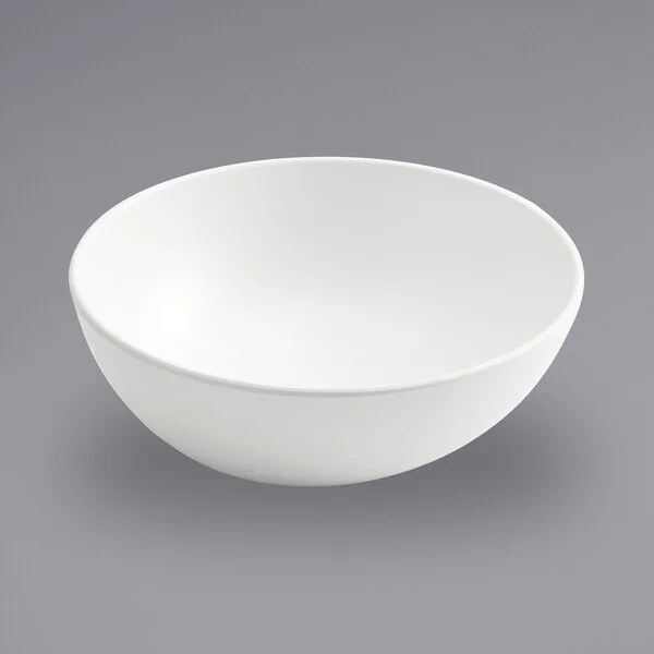 American Metalcraft LFTBW8 Lift 40 oz. White Slanted Melamine Bowl American Metalcraft LFTBW8 Lift 40 oz. White Slanted Melamine Bowl