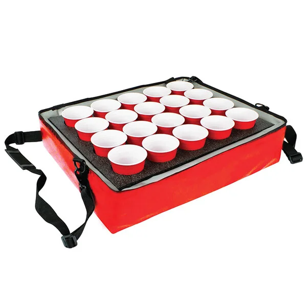 Sterno 70544 Red Stadium Insulated Drink Carrier with 20 Hole Insert, 24 Sterno 70544 Red Stadium Insulated Drink Carrier with 20 Hole Insert, 24