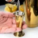 Barfly® M37001GD 20 mL & 40 mL (0.68 oz. & 1.35 oz.) Gold-Plated Japanese Style Jigger Barfly® M37001GD 20 mL & 40 mL (0.68 oz. & 1.35 oz.) Gold-Plated Japanese Style Jigger