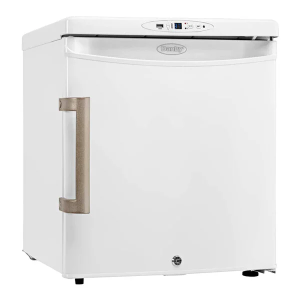 Danby DH016A1W-T Health 1.6 Cu. Ft. White Solid Door Reach-In Medical Refrigerator with Temperature Monitor