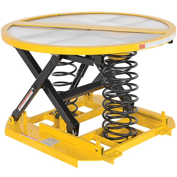 Vestil SST-45 4,500 lb. Round Steel Scissor Lift Table with 360-Degree Rotation, 18 Vestil SST-45 4,500 lb. Round Steel Scissor Lift Table with 360-Degree Rotation, 18