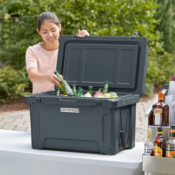 CaterGator CG45CHR Charcoal 45 Qt. Rotomolded Outdoor Cooler / Ice Chest CaterGator CG45CHR Charcoal 45 Qt. Rotomolded Outdoor Cooler / Ice Chest