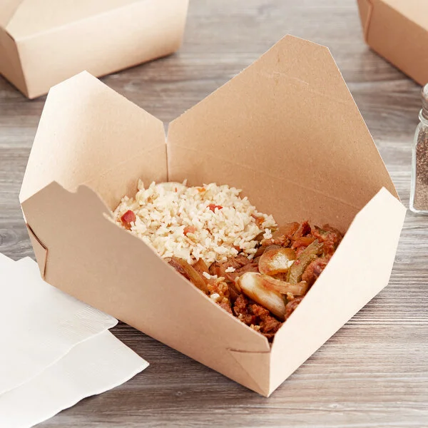 Fold-Pak 02BPEARTHM Bio-Plus-Earth Kraft Microwavable Paper #2 Take-Out Containers 7 3/4 Fold-Pak 02BPEARTHM Bio-Plus-Earth Kraft Microwavable Paper #2 Take-Out Containers 7 3/4