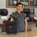Cambro GBD101011110 Customizable Insulated Black Small Folding Delivery GoBag® - 10 Cambro GBD101011110 Customizable Insulated Black Small Folding Delivery GoBag® - 10