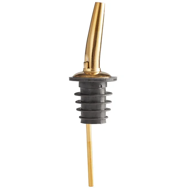 American Metalcraft Gold Stainless Steel Tapered Liquor Pourer - TPRG - 12/Pack American Metalcraft Gold Stainless Steel Tapered Liquor Pourer - TPRG - 12/Pack