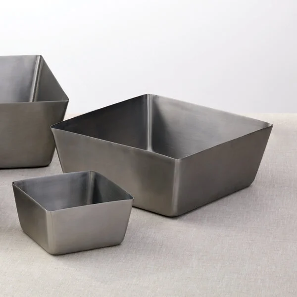American Metalcraft SSQ94 146 oz. Satin Finish Stainless Steel Square Bowl