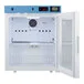 Summit Appliance ACR22G EQTemp ACR Series 1.94 Cu. Ft. White / Blue Compact Glass Door Reach-In Medical Refrigerator - 115V Summit Appliance ACR22G EQTemp ACR Series 1.94 Cu. Ft. White / Blue Compact Glass Door Reach-In Medical Refrigerator - 115V