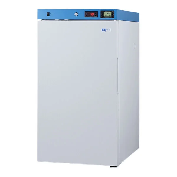 Summit Appliance ACR31W EQTemp ACR Series 3.17 Cu. Ft. White / Blue Undercounter Reach-In Medical Refrigerator - 115V