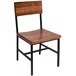 BFM Seating Memphis Sand Black Customizable Steel Side Chair with Autumn Ash Wooden Back and Seat BFM Seating Memphis Sand Black Customizable Steel Side Chair with Autumn Ash Wooden Back and Seat