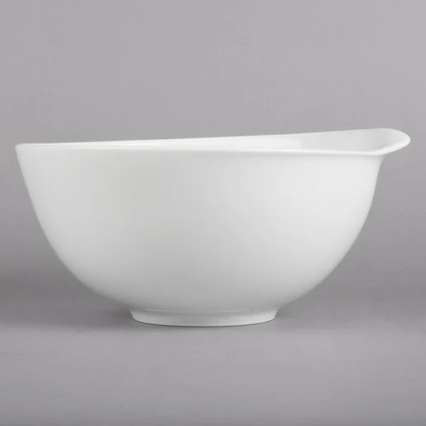 Villeroy & Boch 10-3420-3170 Flow 84.5 oz. White Premium Porcelain Salad Bowl - 6/Case Villeroy & Boch 10-3420-3170 Flow 84.5 oz. White Premium Porcelain Salad Bowl - 6/Case