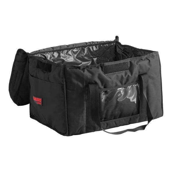 Cambro GBD181412110 Customizable Insulated Black Jumbo Delivery GoBag® - 18 Cambro GBD181412110 Customizable Insulated Black Jumbo Delivery GoBag® - 18