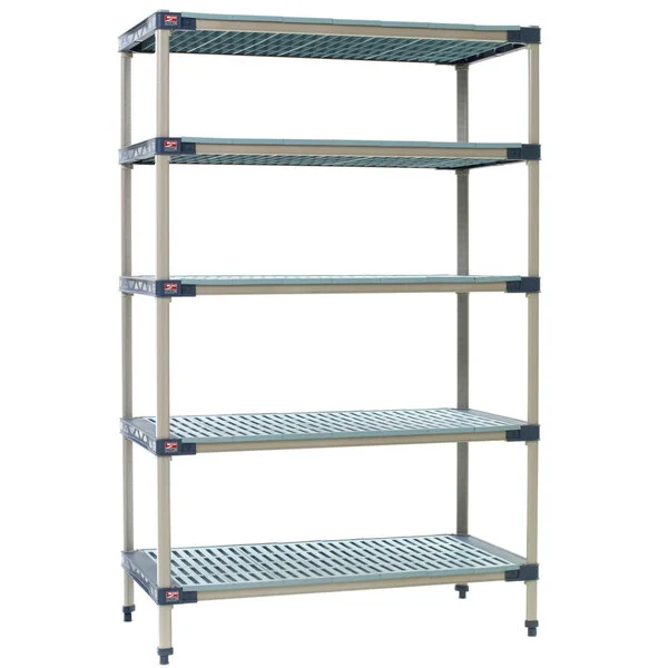 Metro 5X567G4 MetroMax 4 Grid 5-Shelf Stationary Shelving Unit - 24