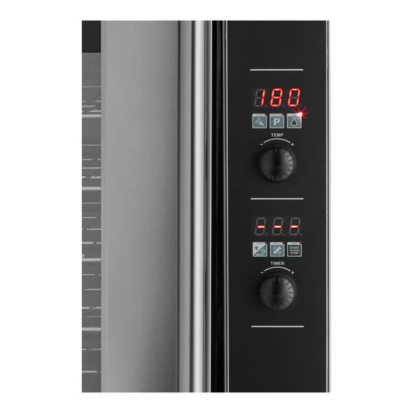 Moffat E32D5/2C Turbofan Double Deck Full Size Electric Digital Convection Oven with Steam Injection and Casters - 208V, 1 Phase, 11.6 kW Moffat E32D5/2C Turbofan Double Deck Full Size Electric Digital Convection Oven with Steam Injection and Casters - 208V, 1 Phase, 11.6 kW